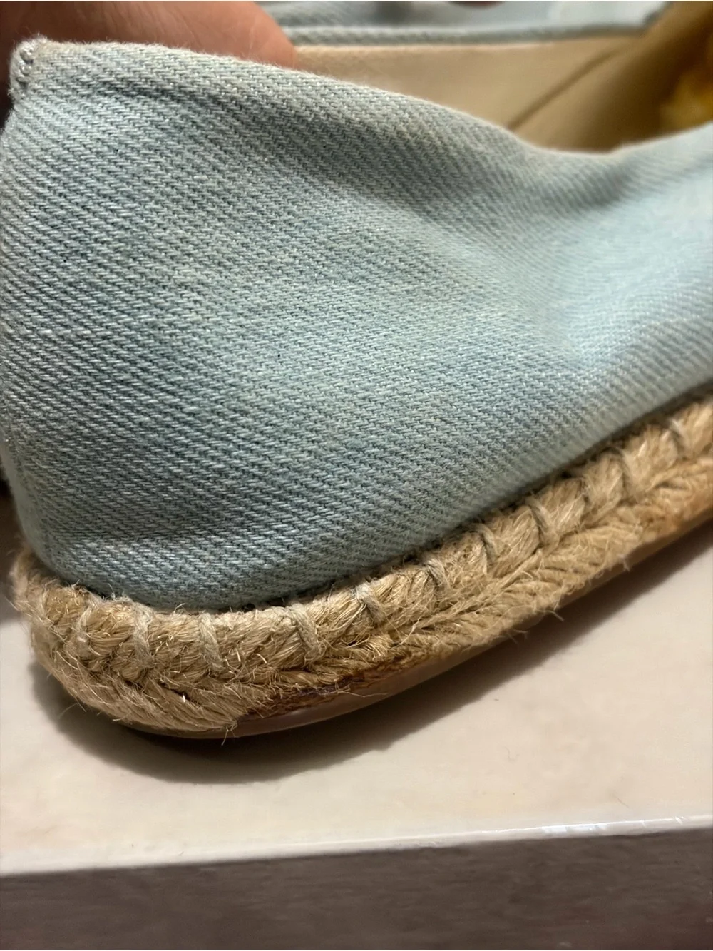 Avon Cushion Walk by Avon Light Blue Embroidered Espadrille Slip-Ons 8